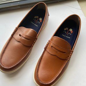 Cole Haan Nantucket Tan Leather Slip on Loafer